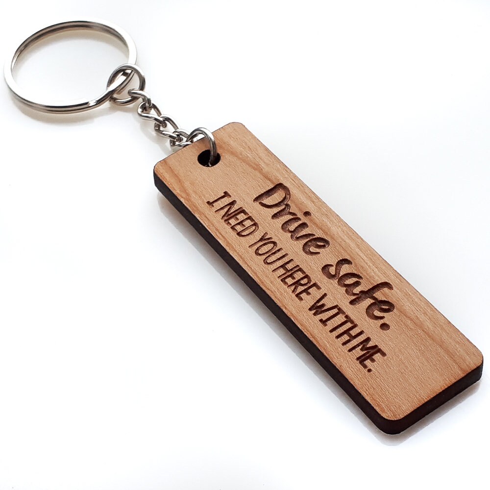 Drive Safe Keychain Etsy