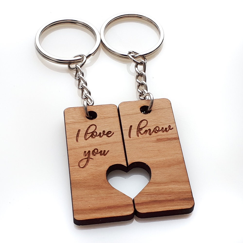 Couples Keychain Set Etsy