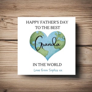 Tarjeta del Día del Padre • Abuelo • Papá • Papá • Dios Padre • Abuelo • Papá • personalizar • cualquier relación • de hija, hijo, etc.