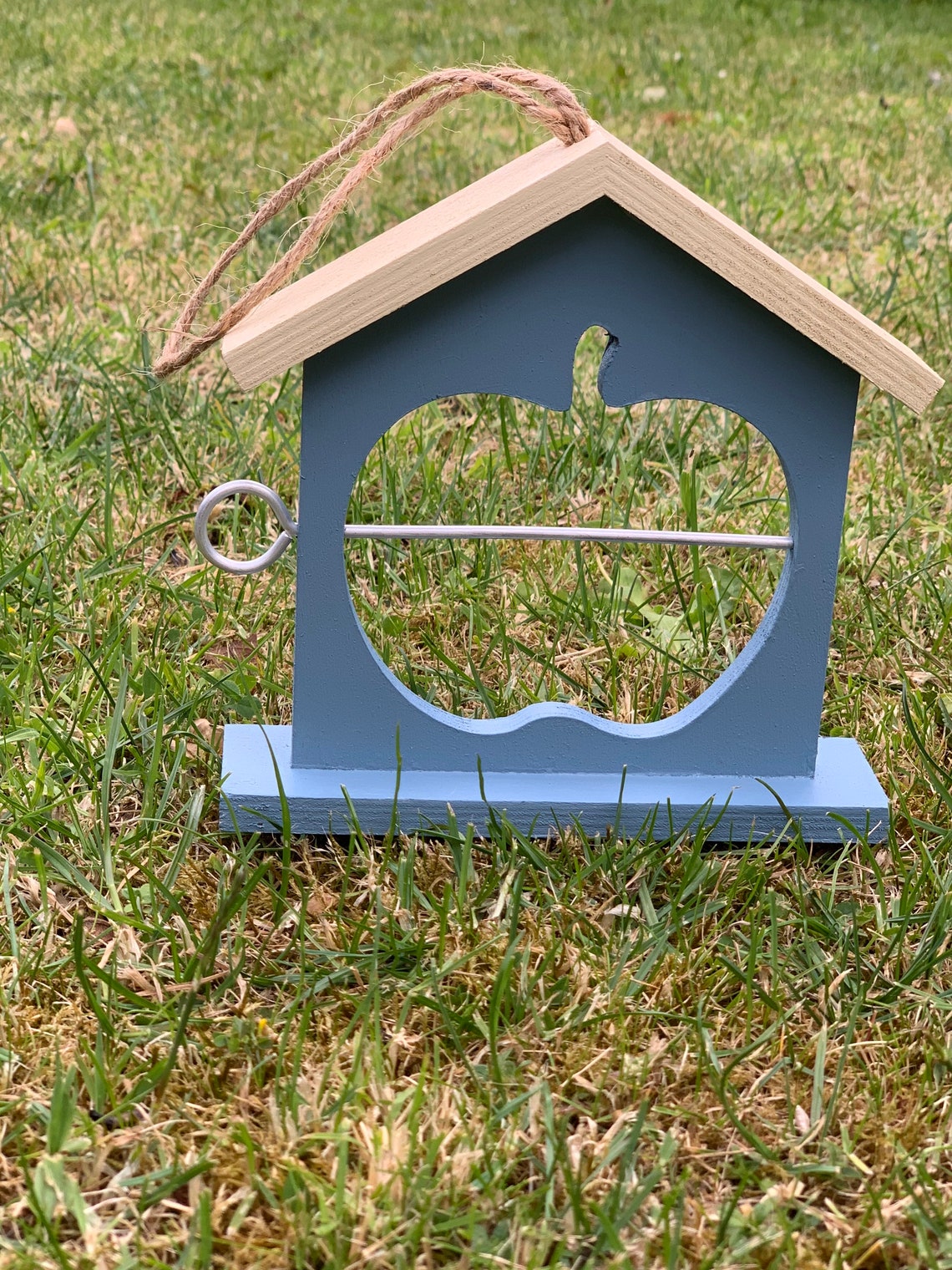 Bird Feeder Wooden Feeder for Apples Garden Gift Suet Etsy