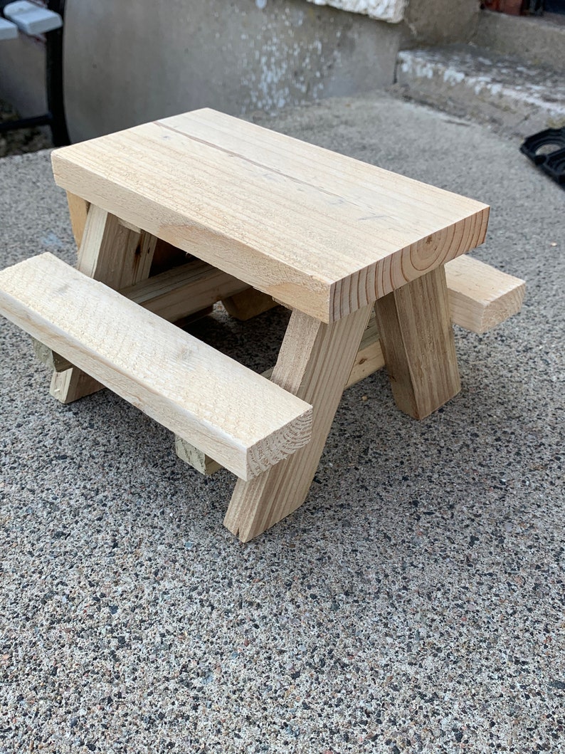 Squirrel/ Bird Mini Picnic Table Feeder Table. Etsy
