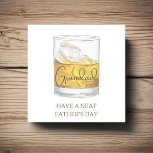 Carte de fête des pères Whisky • Whisky • Grand-père • Papa • Grand-mère • Papa • parrain • grand-père • papa • à personnaliser • toute relation •