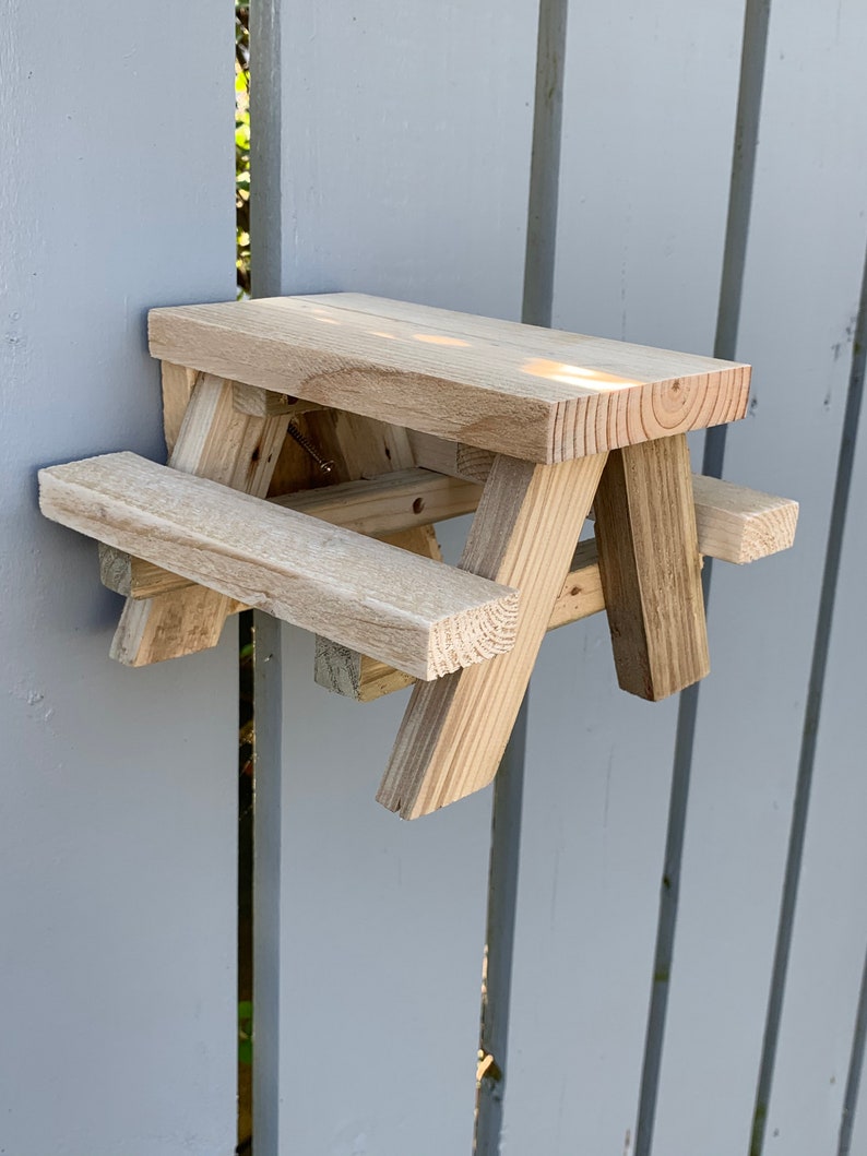 Squirrel/ Bird Mini Picnic Table Feeder Table. Etsy