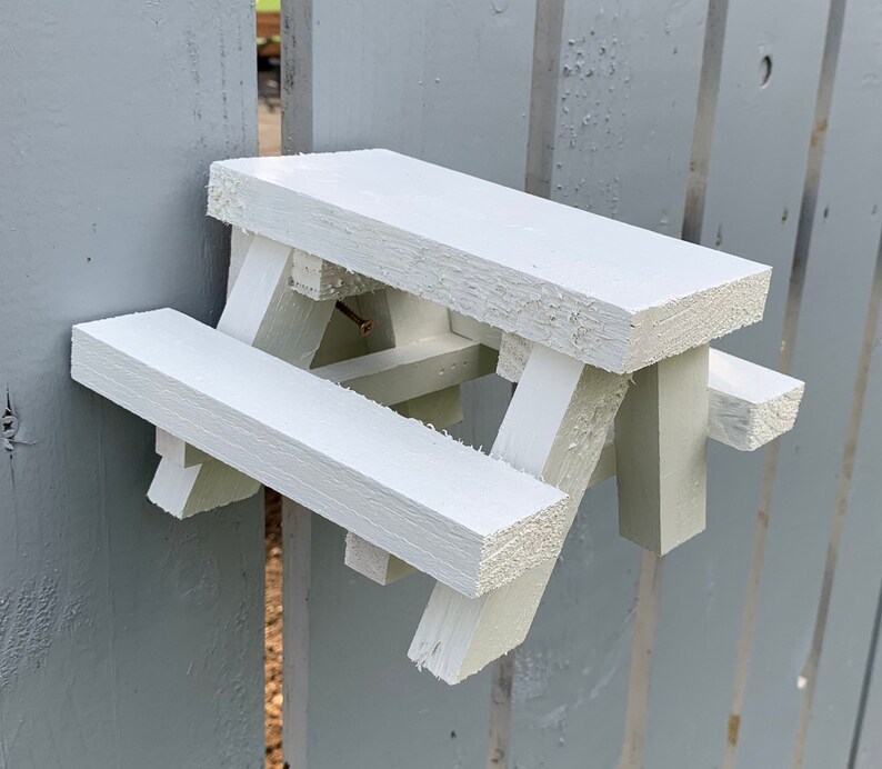 Bird Mini Picnic Table Feeder Squirrel Garden Robin Etsy UK