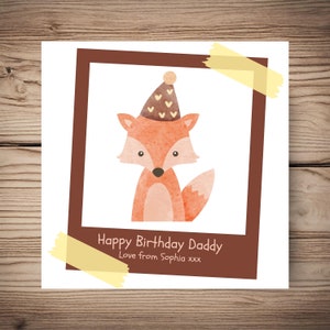 Zorro • Tarjeta de cumpleaños • Papá • Esposo • Abuelo • Abuelo • Papá • personalizar • cualquier relación • fiesta