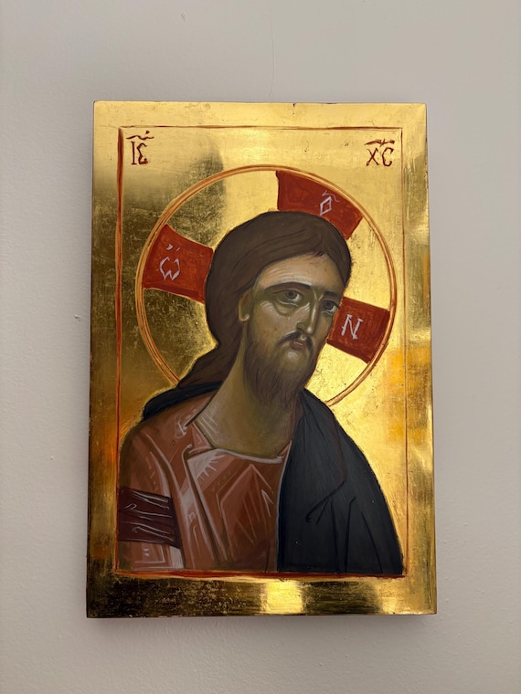 Jesus Christ Orthodox Icon 24K Gold Leaf