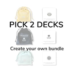 PAQUETE DE 2 BARAJAS: La baraja del oráculo del perdón a uno mismo, Ur Choice 2, Cartas de afirmación, Baraja de cartas del oráculo, Ego, Autoconciencia, Tarot, Regalo de amor propio
