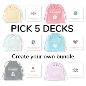 LOT DE 5 JEUX - Réalisation de soi, Pardon, Autoparentalité, Jeu Pardon, Carte Oracle, Tarot, Ego, Enfant intérieur, Traumatisme, Cadeau