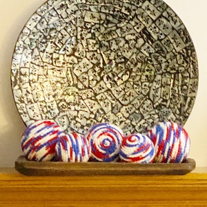 Patriotic, American Flag, Red White and Blue, Tabletop Americana Decor, Wreath Embellishment image 2