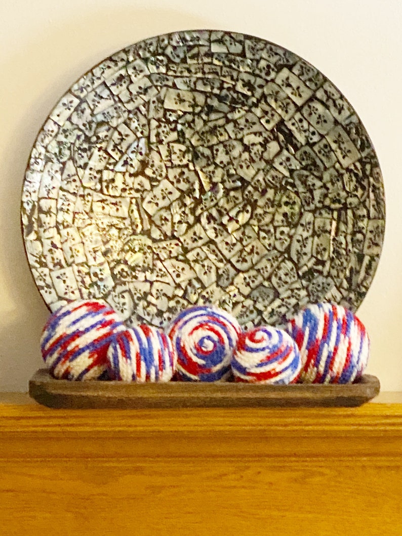 Patriotic, American Flag, Red White and Blue, Tabletop Americana Decor, Wreath Embellishment image 2