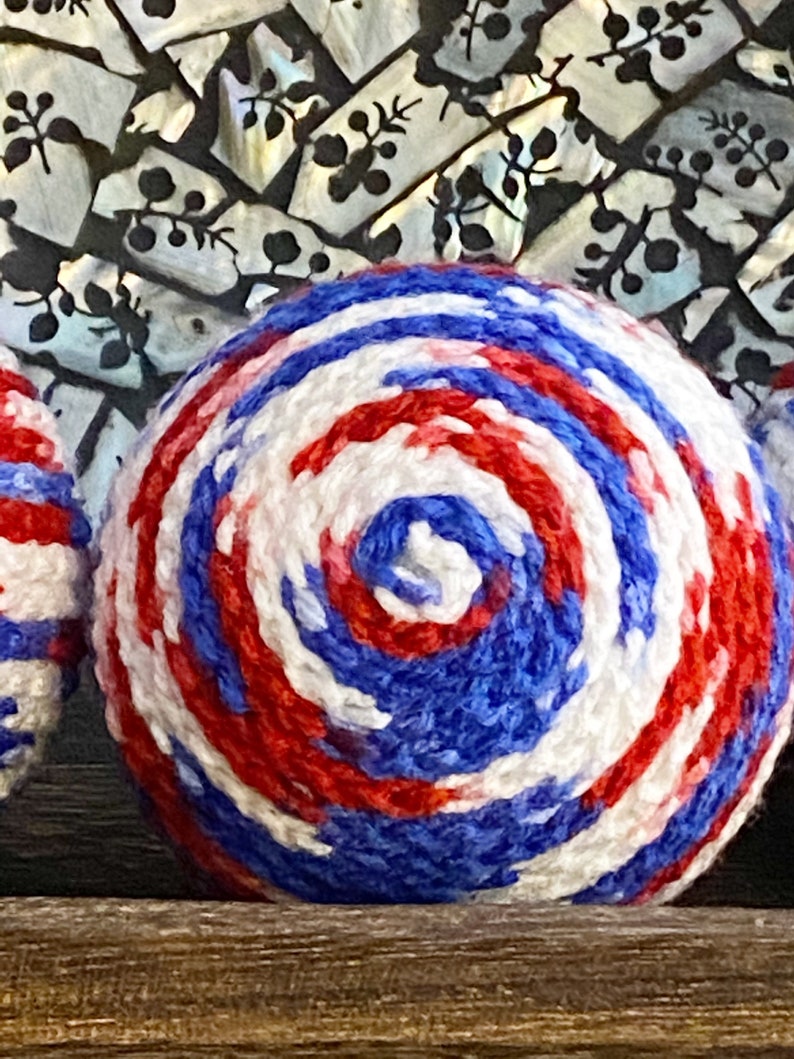 Patriotic, American Flag, Red White and Blue, Tabletop Americana Decor, Wreath Embellishment image 6