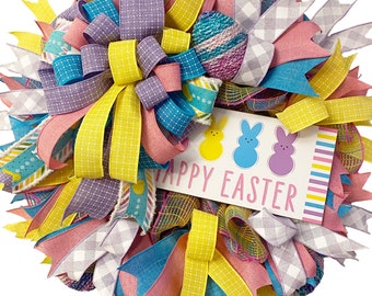 Happy Easter Sugar Bunny Wreath