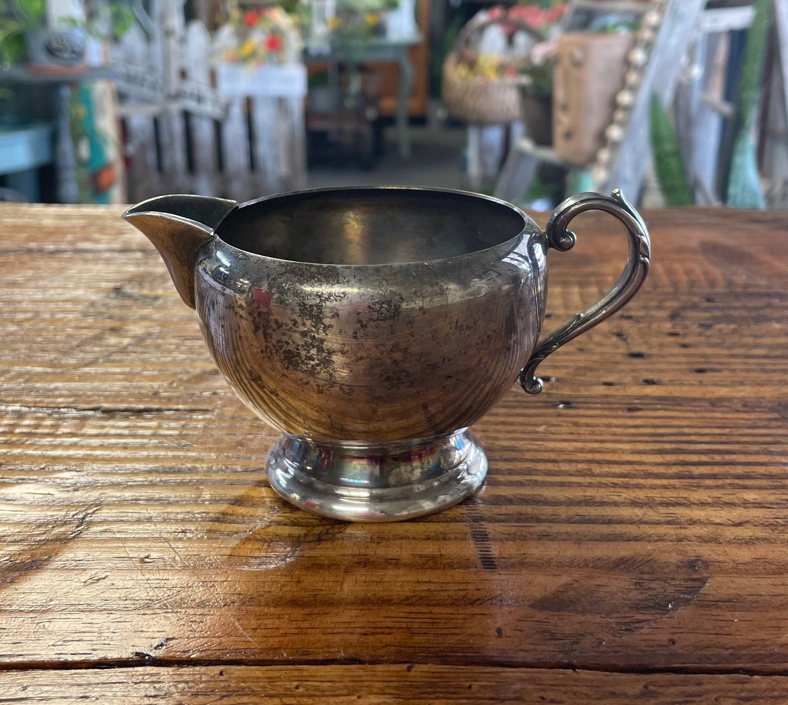 Vintage Oneida Silver Sugar and Creamer Set Etsy