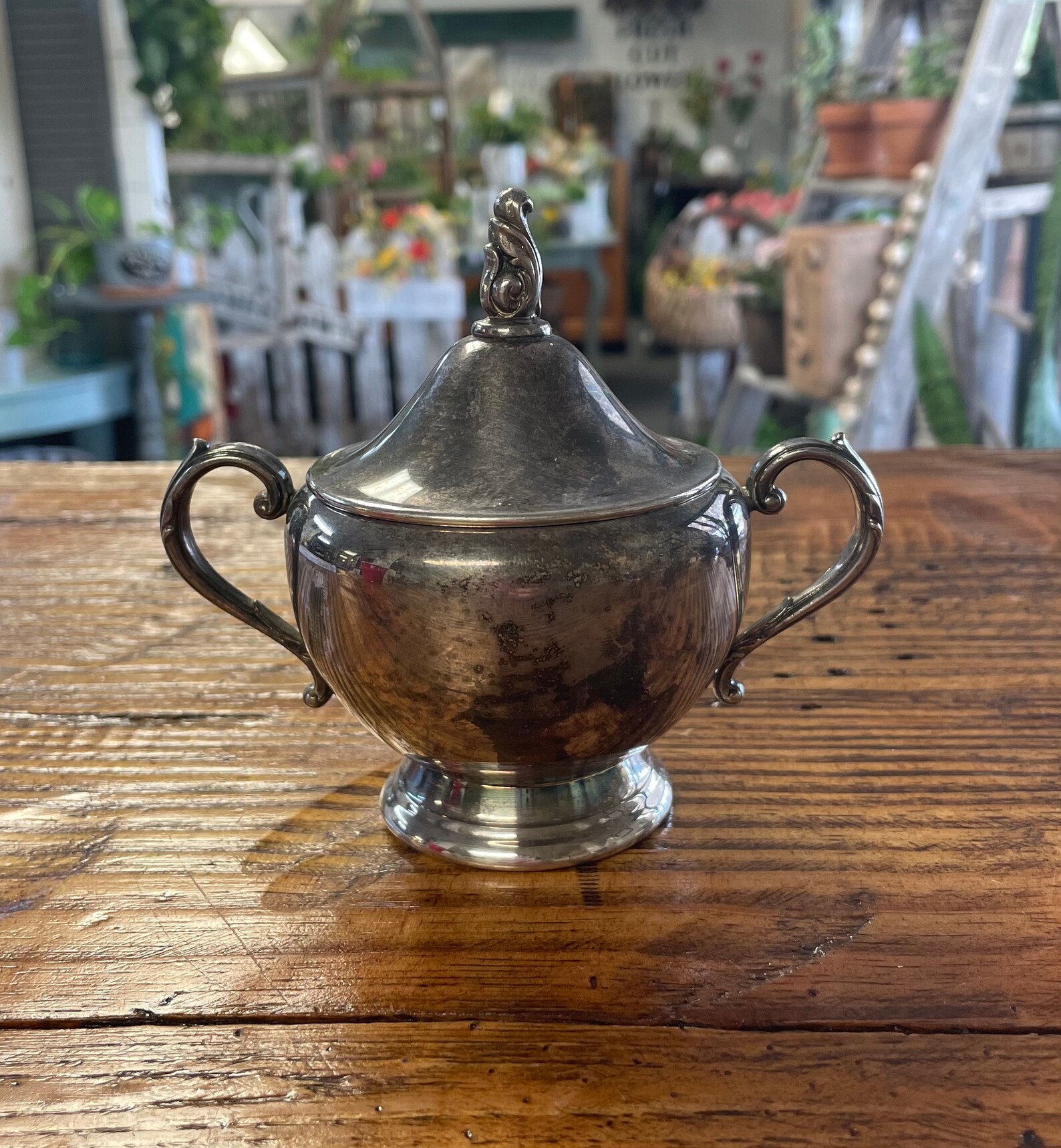 Vintage Oneida Silver Sugar and Creamer Set Etsy