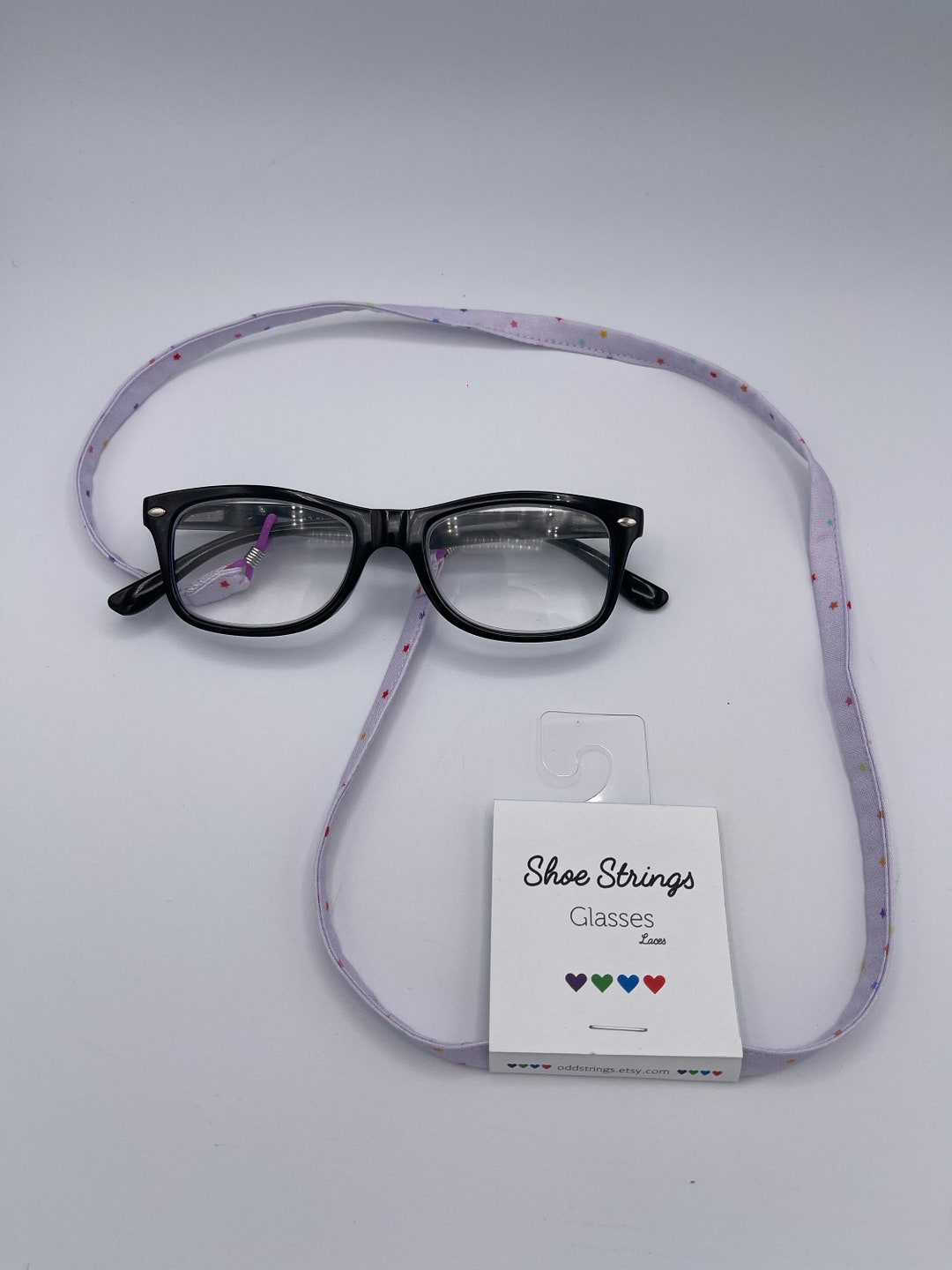 Shoe Strings Glasses Laces Tiny Stars Eyeglass Cord, Eyeglass Lanyard