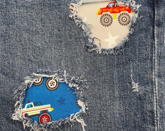 Ripped Designs Denim Patches for Knitters Knitting Sheep Peekaboo Iron on  Jeans Patch Jeans Repair No Sew 