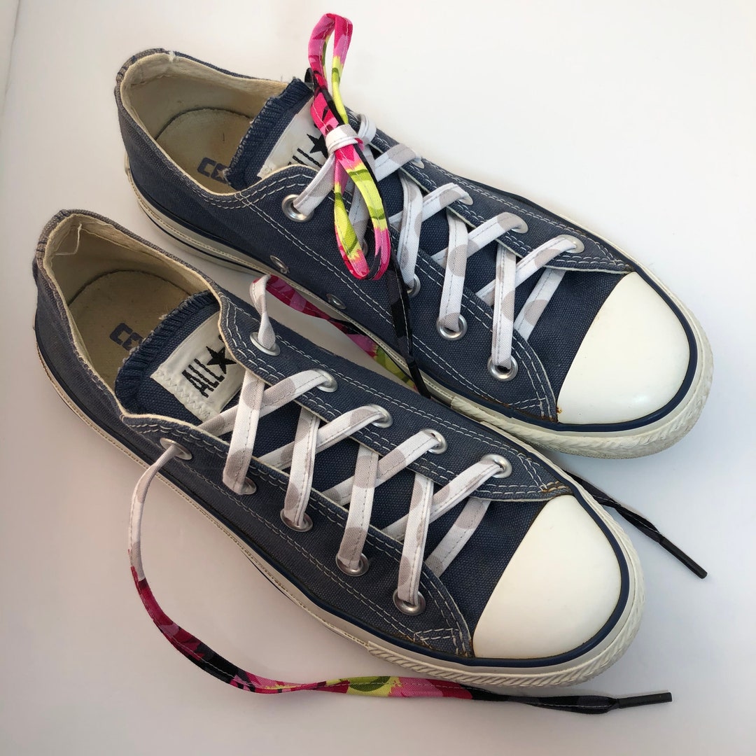 Perfect Pair Laces Floral Cotton Shoelaces Etsy Canada