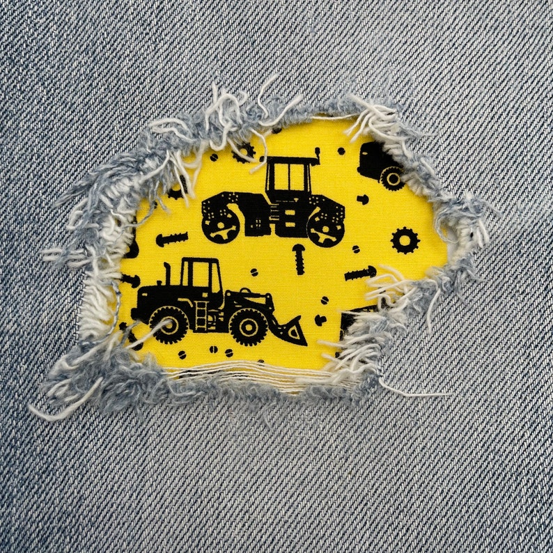 Ripped Designs Denim Patches Construction Jeans Patch Jeans Repair No