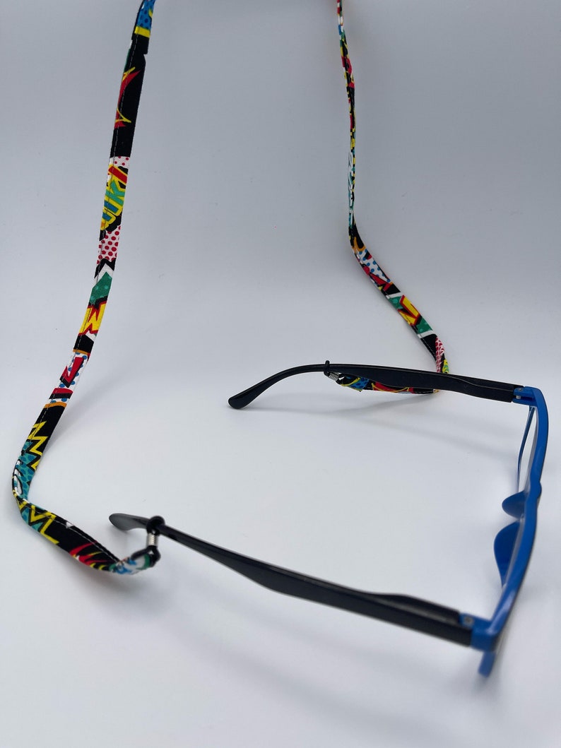 Shoe Strings Glasses Laces Superhero Pow Bang Eyeglass Cord, Eyeglass