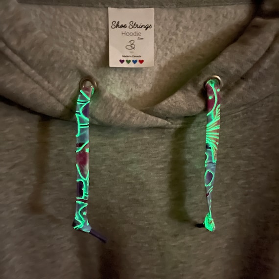 Shoe Strings Hoodie Laces Glow in the Dark Mushrooms and Stars Replacement  Cotton Hoodie Drawstring Lace 