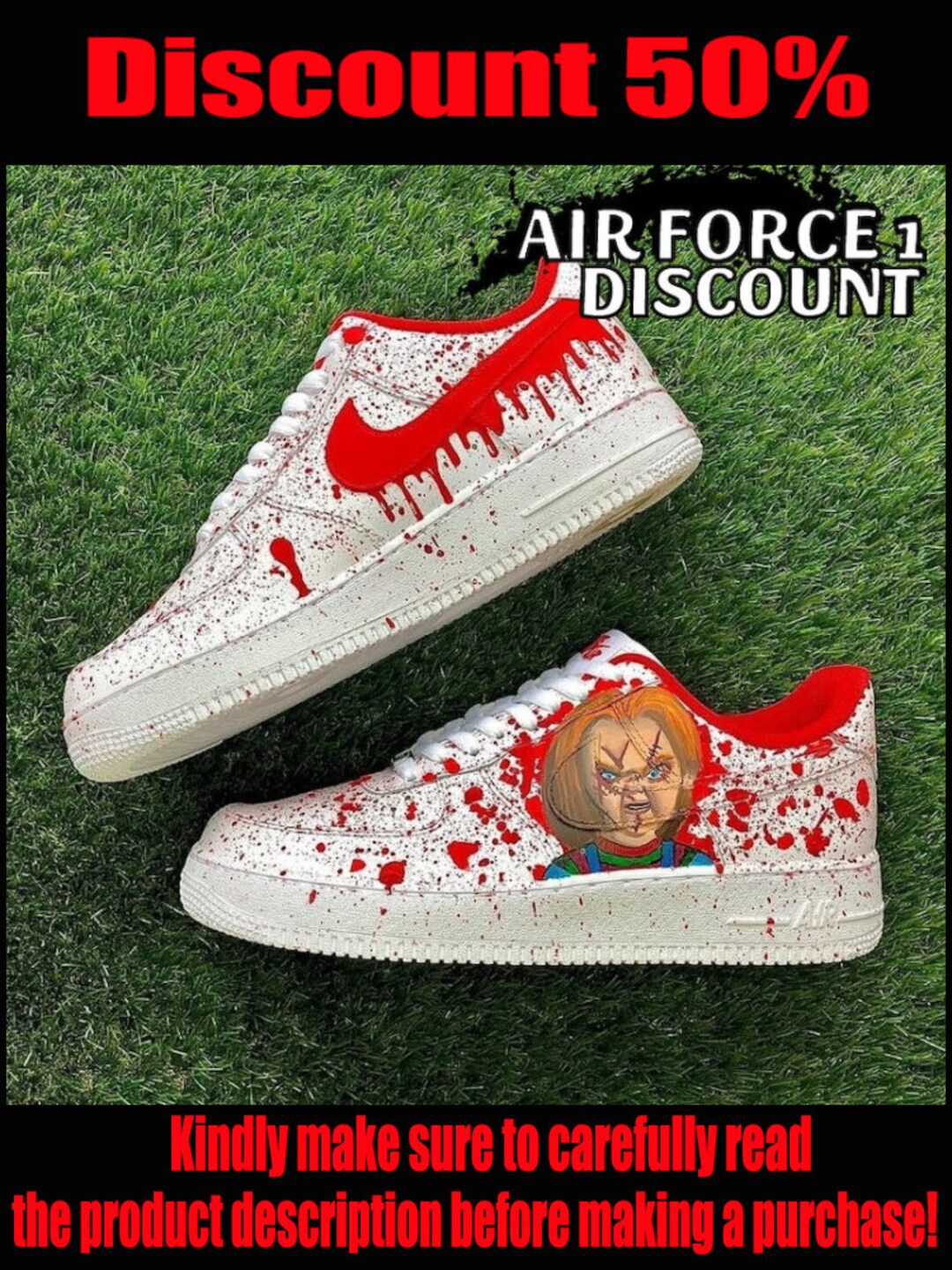 custom air force 1 chucky