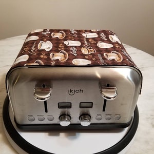 Coffee Themed Toaster Huggee Cover and It's Magnetic