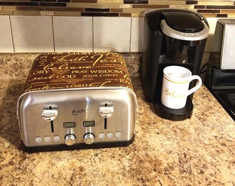 Magnetic Toaster Cover: Handmade Cotton Toaster Huggee