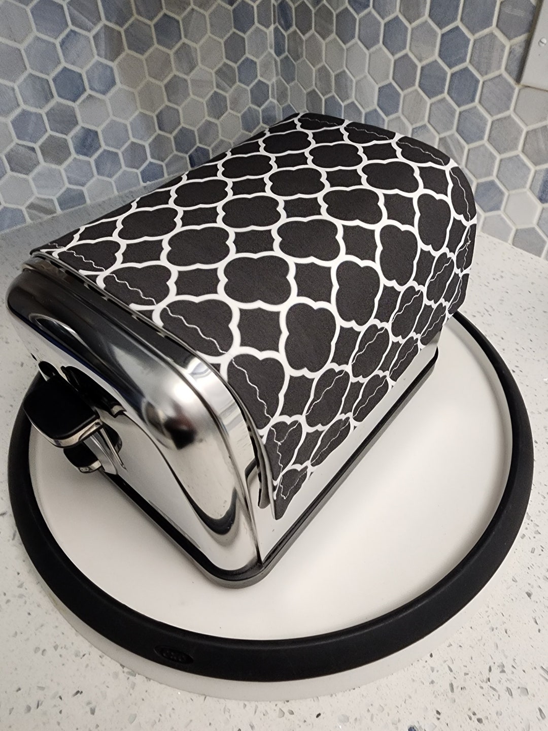2 Slice Dark Gray Toaster Huggee Fabric Toaster Cover Etsy