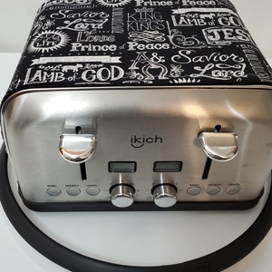 Faith Based Black & White Toaster Cover-It's Magnetic
