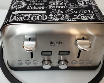 Faith Based Black & White Toaster Cover-It's Magnetic