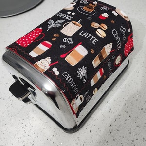 Toaster Cover Toaster Covers for  2 Slice Toasters-Coffee Theme Print
