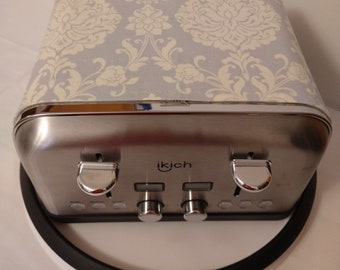 Magnetic Toaster Cover: Handmade Cotton Damask Toaster Huggee