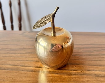 Vintage Brass Apple Bell