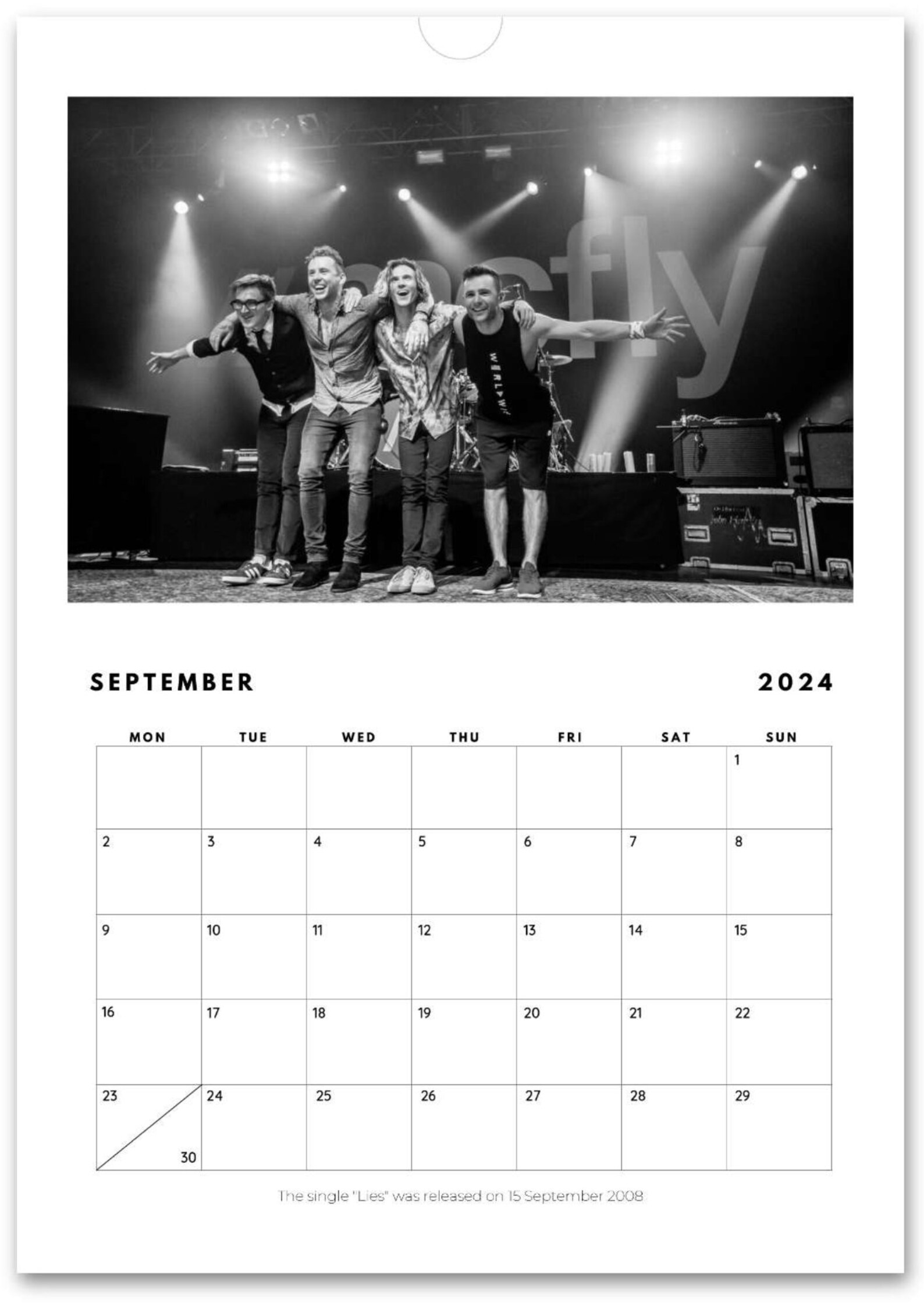 Mcfly 2024 Wall Calendar vertical A4 EUROPE Mcfly Music - Etsy UK