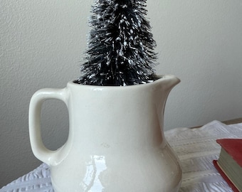 Bar Harbor Pottery Maine White Ceramic Pitcher