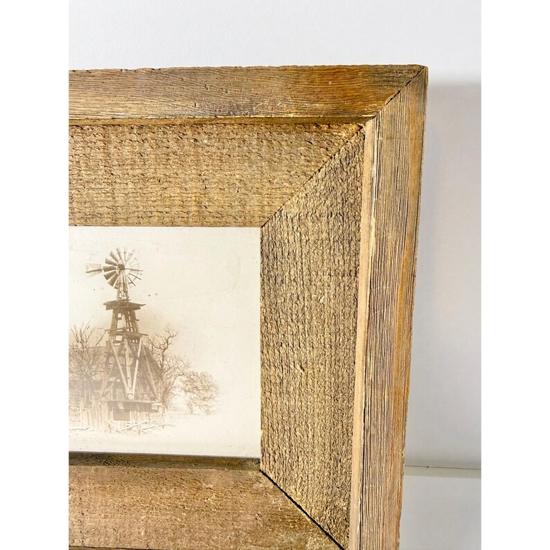 Rustic Farmhouse Windmill House Framed Wall Art Vintage Country Decor ...