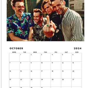 Mcfly 2024 Wall Calendar vertical A4 EUROPE Mcfly Music - Etsy UK