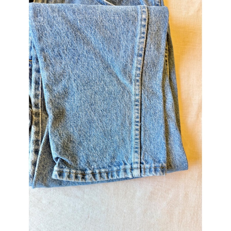 Vtg 1985 Wrangler Red Label Jeans Made in USA Broken Twill Blue Denim 33x32 image 6