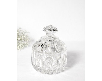 Althea Gorham Cut Crystal Sugar Bowl with Lid