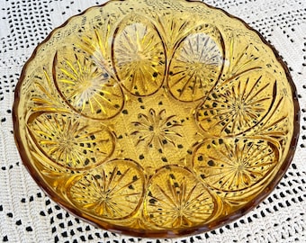 Anchor Hocking Amber Starburst Bowl