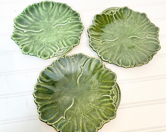 Woodfield by Steubenville Green Lettuce Snack or Saucer Plates