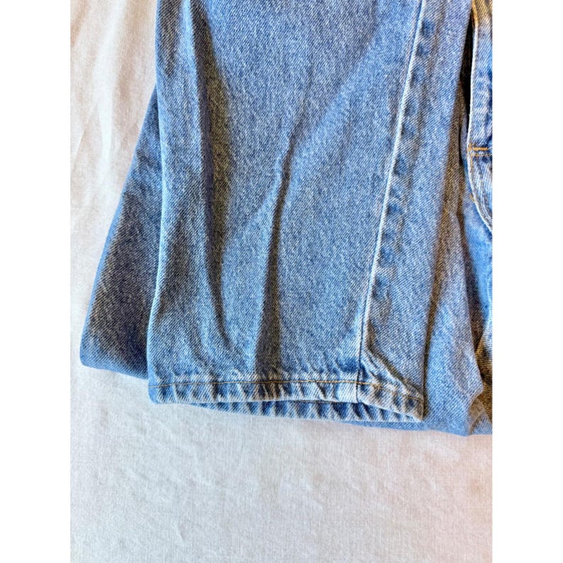 Vtg 1985 Wrangler Red Label Jeans Made in USA Broken Twill Blue Denim 33x32 image 7