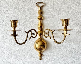 Gatco Vintage Brass Double Arm Candlestick Wall Sconce | Vintage Brass Sconce