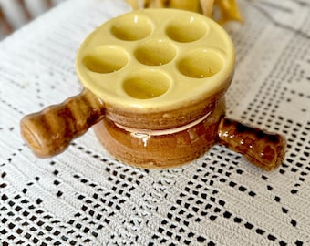 1950's Modele Depose France Ceramic Escargot Serving Dish Set of Two