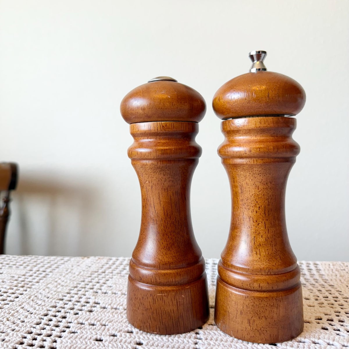 Mr. Dudley Wooden Salt Shaker and Pepper Grinder Set - Etsy