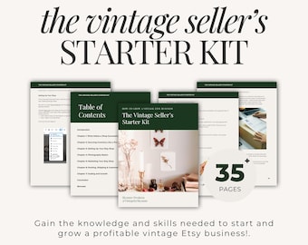 How to Start a Successful Vintage Etsy Shop eBook | Beginner’s Guide to Selling Vintage Online | Vintage Etsy Seller Tips | Digital Download