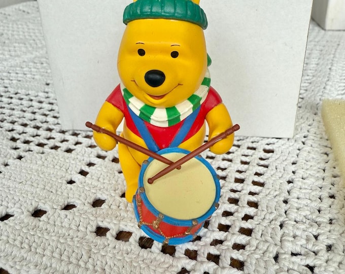 Vintage Winnie the Pooh Christmas Ornament with Box