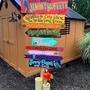 Funny Tiki Sign – It’s 5 O’Clock Somewhere – Outdoor Bar Decor – Handmade Tropical Wall Sign – Poolside Tiki Bar Sign – Luau Party Gift