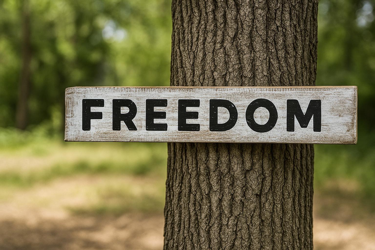 Rustic FREEDOM Wood Sign – Farmhouse Patriotic Decor - Etsy