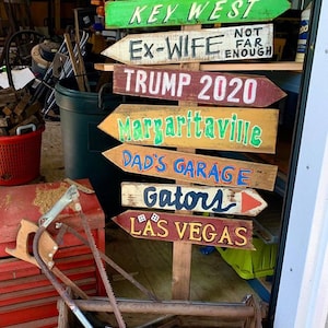 Father&#39;s Day Tiki Signs . Perfect Gift! Tiki Bar Directional Destination Signs. Jimmy Buffett Margaritaville . Outdoor Gift